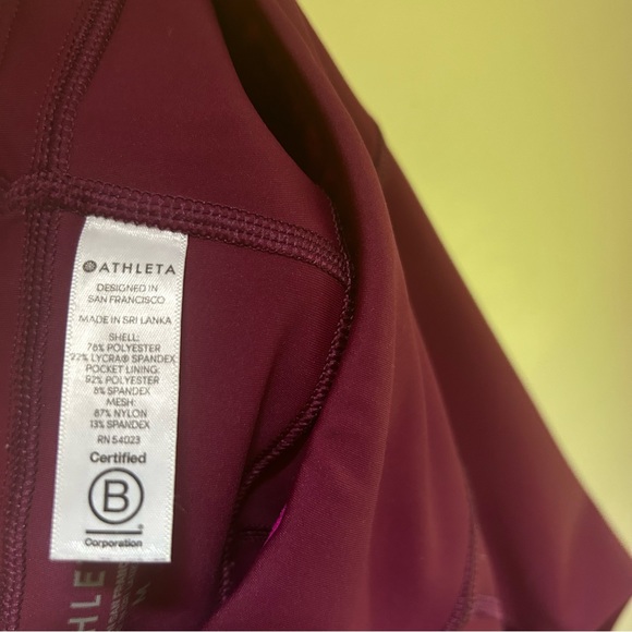 Athleta ~Contender Side Stripe Medium Capri Workout Leggings - Picture 10 of 15